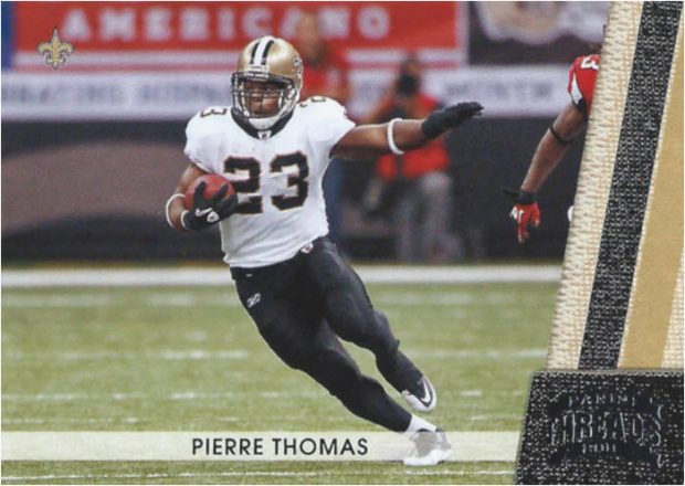 Pierre Thomas 2011 New Orleans Saints Panini Threads Card