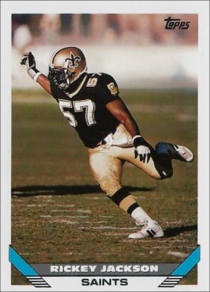Rickey Jackson 1993 New Orleans Saints Topps Football Card