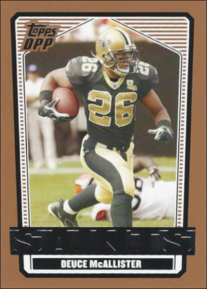 Deuce McAllister 2007 New Orleans Saints Topps Draft Picks & Prospects Card