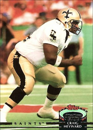 Craig Heyward 1992 New Orleans Saints Topps Stadium Football Card