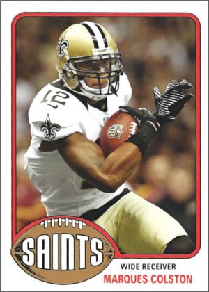 Marques Colston 2013 New Orleans Saint Topps Football Card #23