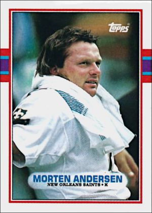 Morten Andersen 1989 New Orleans Saints Topps Card #153