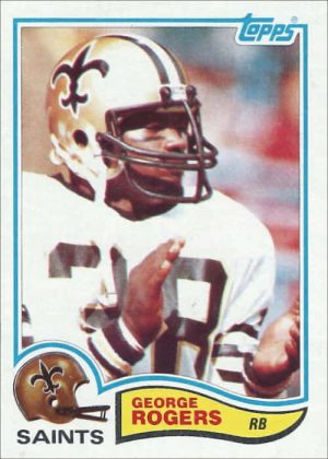 George Rogers 1982 New Orleans Saints Topps Football Card #410