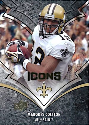 Marques Colston 2008 New Orleans Saints Upper Deck Icons Football Card #63