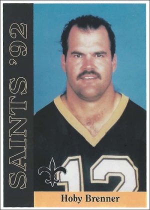 Hoby Brenner 1992 New Orleans Saints McDag Football Trading Cards