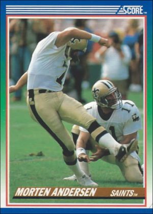 Morten Andersen 1990 New Orleans Saints Score Football Card #108