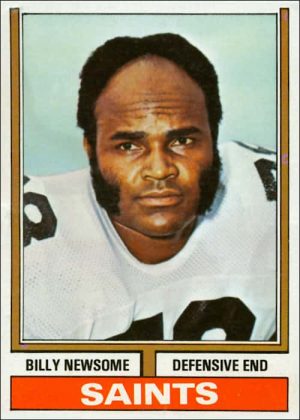 Billy Newsome 1974 New Orleans Saints Topps Football Card #255