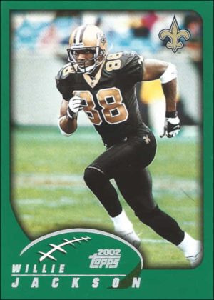 Willie Jackson 2002 New Orleans Saints Topps Football Trading Card #41