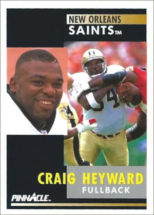 Craig Heyward 1991 New Orleans Saints Pinnacle Football Card #121