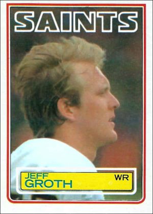Jeff Groth 1983 New Orleans Saints Topps Football Card #114