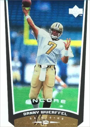 Danny Wuerffel 1998 New Orleans Saints Upper Deck Encore Football Trading Card #98