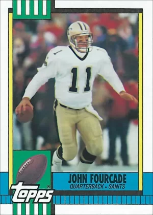 John Fourcade 1990 New Orleans Saints Topps Trading Card #231