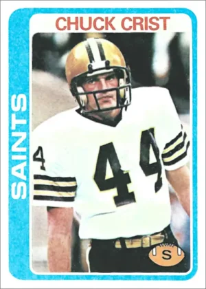 Chuck Crist 1978 New Orleans Saints Topps NFL Football Card #266