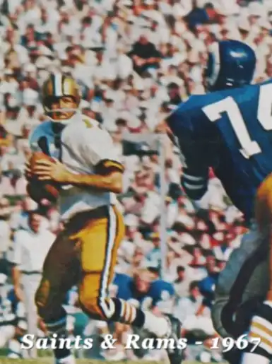 Billy kilmer saints merlin olsen rams 1967 nfl feat