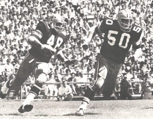 Andy Livingston and Jake 1969 New Orleans saints